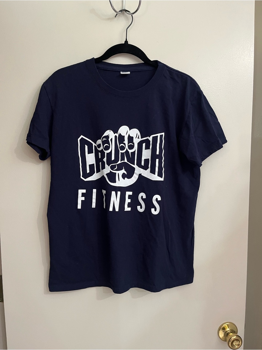 Crunch Fitness Women's Short Sleeve Logo Tee - Navy